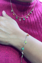 Load image into Gallery viewer, 18k Gold Filled Colorful Enamel Flower Set