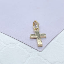 Load image into Gallery viewer, 18k Gold Filled Smooth Plain Cross Pendant, Cross Jewelry