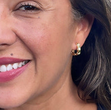 Load image into Gallery viewer, 18k Gold Filled Small Screws Flat Square Hoop Earrings Wholesale Jewelry Supplies