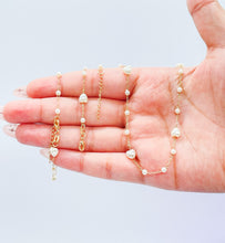 Load image into Gallery viewer, 18k Gold Filled Heart Shaped Faux Pearl Set