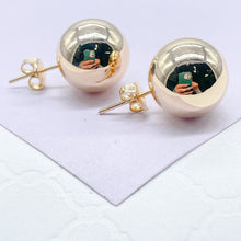 Load image into Gallery viewer, 18k Gold Filled XL Plain Ball Stud Earring