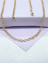 Load image into Gallery viewer, 18k Gold Filled 4mm Rolo Chain, Dainty chains, Plain Chain