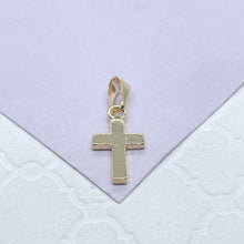 Load image into Gallery viewer, 18k Gold Filled Smooth Plain Cross Pendant, Cross Jewelry