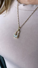 Load image into Gallery viewer, 18k Gold Filled Purse Charm with Large Square CZ Stones