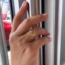 Load image into Gallery viewer, 18k Gold Filled Adjustable Star With Moon Ring
