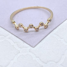 Load image into Gallery viewer, 18k Gold Filled Dainty Sharp Zig-zag Ring