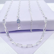 Load image into Gallery viewer, Silver Filled 16 Inch Paper Clip Chains Available in 3 Sizes