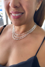 Load image into Gallery viewer, Silver Filled Paper Clip Chains