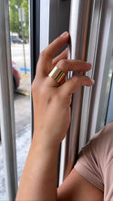 Load image into Gallery viewer, 18k Gold Filled Plain Thin, Wide Adjustable Ring