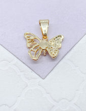 Load image into Gallery viewer, 18k Gold Filled Dainty Butterfly Set