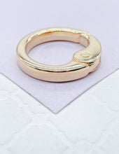 Load image into Gallery viewer, 18k Gold Filled Extra Large Smooth Clasp Madd for Jewlery Making