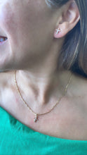 Load image into Gallery viewer, 18k Gold Filled Cross Charm Earrings: Colorful Dainty Jewelry