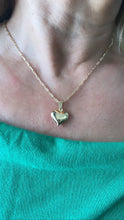 Load image into Gallery viewer, 18k Gold Filled Small Curvy Puffy Heart Pendant, Available in Silver