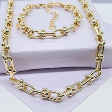 Load image into Gallery viewer, 18k Gold Filled Bone Link Set