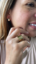 Load image into Gallery viewer, 18k Gold Filled Plain Thin, Wide Adjustable Ring