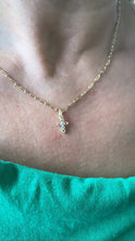Load image into Gallery viewer, 18k Gold Filled Colorful Dainty Cross Charm & Earrings, Birthday Gift, Jewlery For Her, Faith Jewelry