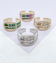 Load image into Gallery viewer, 18k Gold Filled 18k Gold Filled Belt Style Adjustable Ring