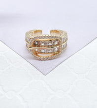 Load image into Gallery viewer, 18k Gold Filled Adjustable Belt Buckle Ring