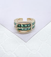 Load image into Gallery viewer, 18k Gold Filled Adjustable Belt Buckle Ring