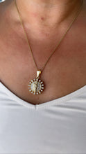 Load image into Gallery viewer, 18k Gold Filled Religious Charm Crowned with CZ Stones & Saint Jude Center