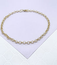 Load image into Gallery viewer, 18k Gold Filled 4mm Plain Rolo Anklet