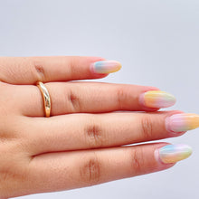 Load image into Gallery viewer, Adjustable Plain 18k Gold Filled Dainty Dome Ring