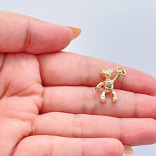 Load image into Gallery viewer, 18k Gold Filled Plain Small Dainty Chubby Bear Pendant