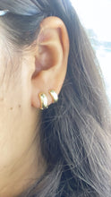 Load image into Gallery viewer, 18k Gold Filled Plain Smooth Huggie Hoop Earrings In Four Sizes
