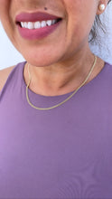 Load image into Gallery viewer, 18k Gold Filled Thin Flat Double Cuban Link Chain