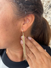 Load image into Gallery viewer, 18k Gold Filled Dangling earring with Individual Cable Chain Links