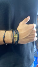 Load image into Gallery viewer, Unisex Leather Cuff Bracelet: Boho Wristband, 3 Styles