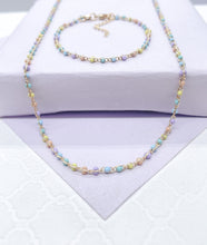 Load image into Gallery viewer, 18k Dainty Colorful Small Bead Set
