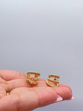 Load image into Gallery viewer, 18k Gold Filled Plain 3 Row Earring Cuff