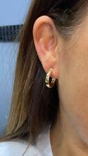 Load image into Gallery viewer, 18k Gold Filled Plain Flat Thin Dainty Hoop