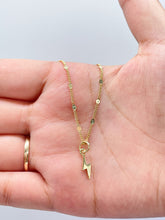 Load image into Gallery viewer, 18k Gold Filled Plain Dainty Crescent Moon and Lightning Bolt Pendants