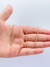 Load image into Gallery viewer, 18k Gold Filled Box Chain Necklace: 1.5mm Dainty Layering Chain