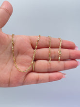 Load image into Gallery viewer, 18k Gold Filled Paper Clip Chain Necklace: Dainty Layering Jewelry