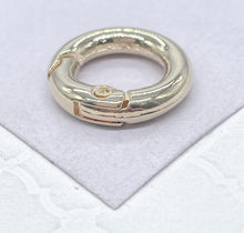 Load image into Gallery viewer, 18k Gold Filled Large Smooth Clasp Madd for Jewlery Making