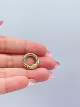 Load image into Gallery viewer, 18k Gold Filled Large Smooth Clasp Madd for Jewlery Making