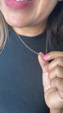 Load image into Gallery viewer, 18k Gold Filled Paper Clip Chain Necklace: Dainty Layering Jewelry