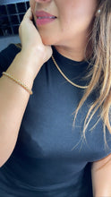 Load image into Gallery viewer, 18K Gold Filled Unique Link 5mm Thick Braided Wheat Link Set, Statement Piece, Simple Jewlery, Sold Separate Or Together