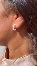 Load image into Gallery viewer, 18k Gold Filled Tiny Open Pearl Beaded Hoop
