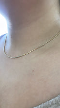 Load image into Gallery viewer, 18k Gold Filled Herringbone Chain Necklace: Minimalist Dainty Jewelry