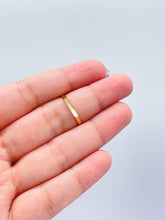 Load image into Gallery viewer, 18k Gold Filled Plain Dainty Minimalist Tiny Signet plaque Ring