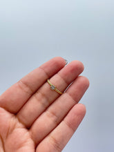 Load image into Gallery viewer, 18k Gold Filled Twisted Ring: Square CZ Stone Dainty Band