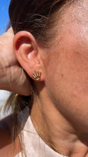 Load image into Gallery viewer, 18k Gold Filled Small Dainty Plain Coronet Stud Earring