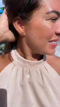 Load image into Gallery viewer, 18k Gold Filled Small Dainty Plain Coronet Stud Earring