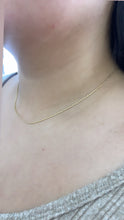 Load image into Gallery viewer, 18k Gold Filled Smooth 1mm Long Bar Spacialty Chain, Layering Necklace, Dainty Necklace, For Her, Minimalist Chain