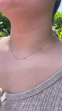 Load image into Gallery viewer, 18k Gold Filled Thin 1mm Mini Beaded Satellite Chain, Statment Piece, Gift Ideas, Dainty Jewlery,