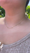 Load image into Gallery viewer, 18k Gold Filled Satellite Chain: Dainty Beaded Jewelry, 1mm Thin